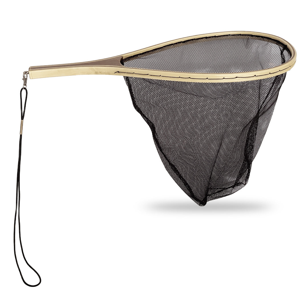 Fish X Wooden Trout Landing Net