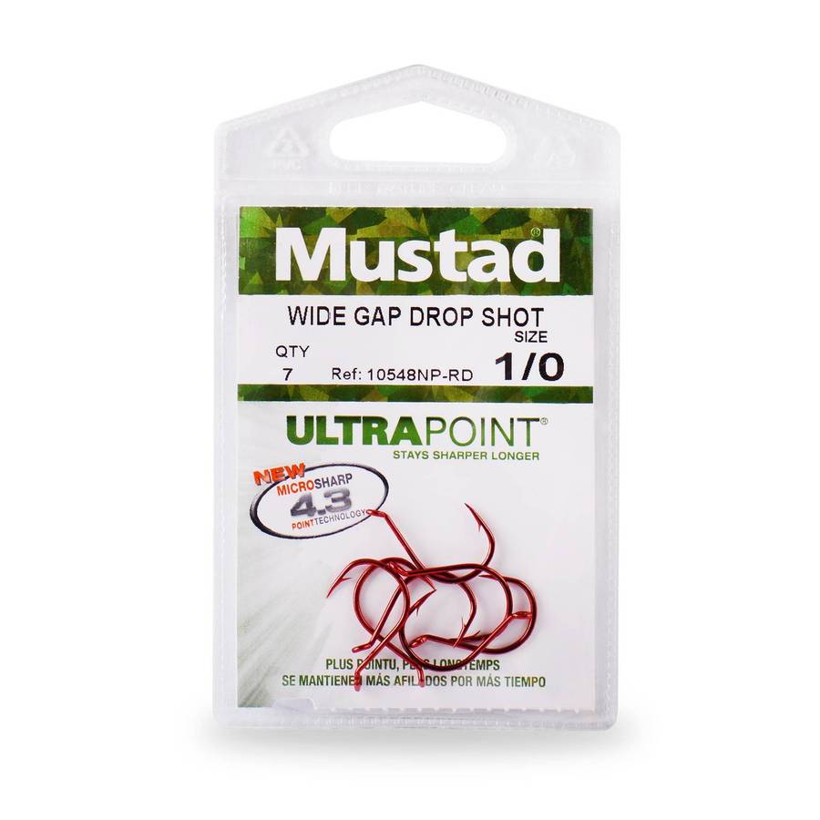 Mustad Wide Gap Drop Shot 10548NP-RD