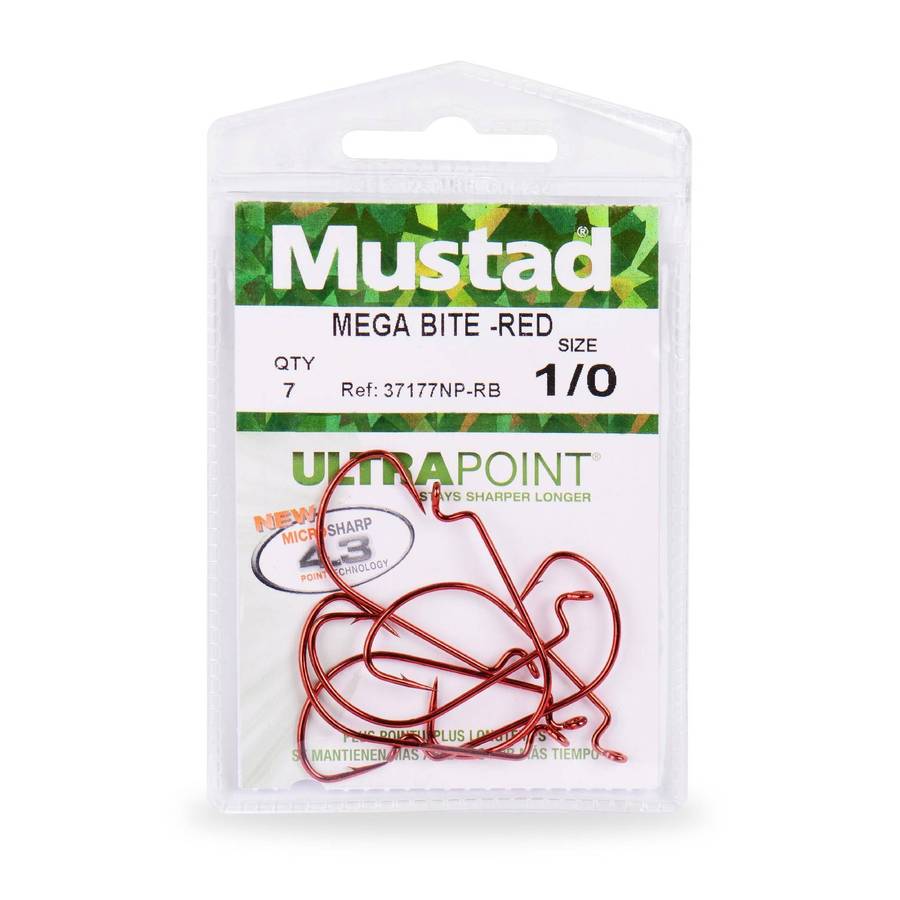 Mustad Mega Bite Red 37177NP-RB
