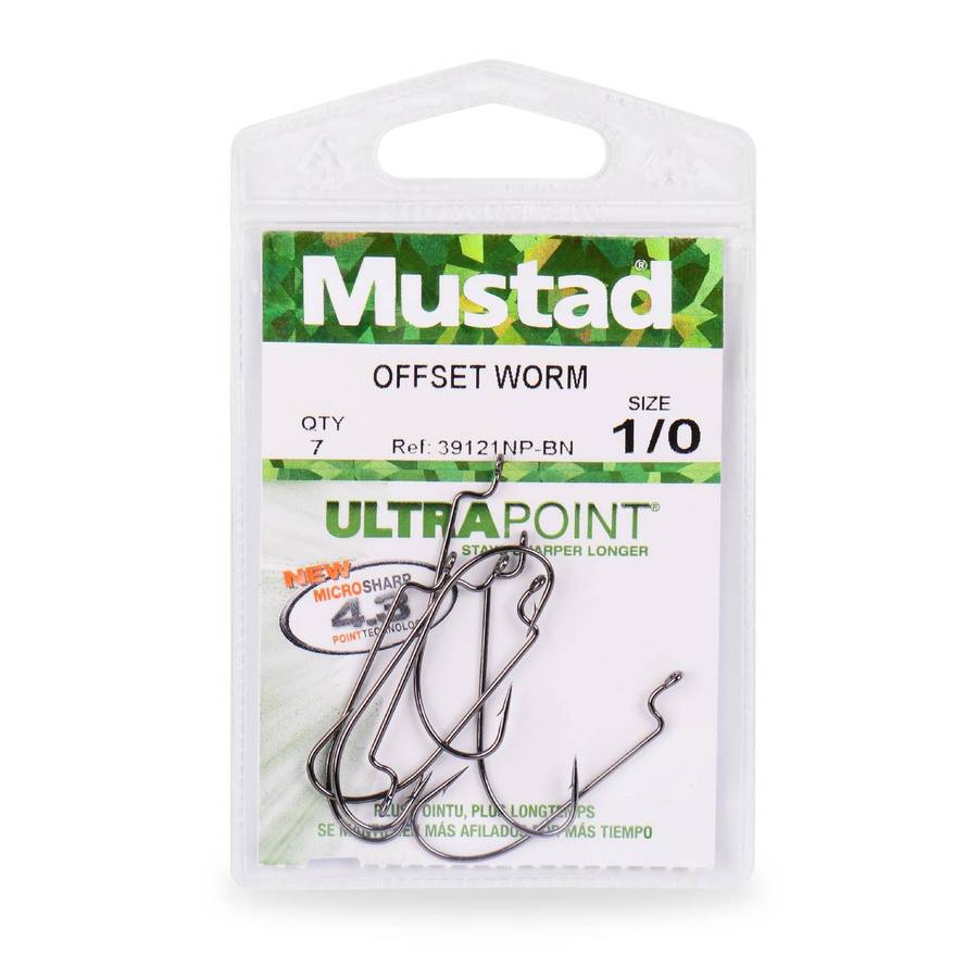 Mustad Offset Worm 39121NP-BN