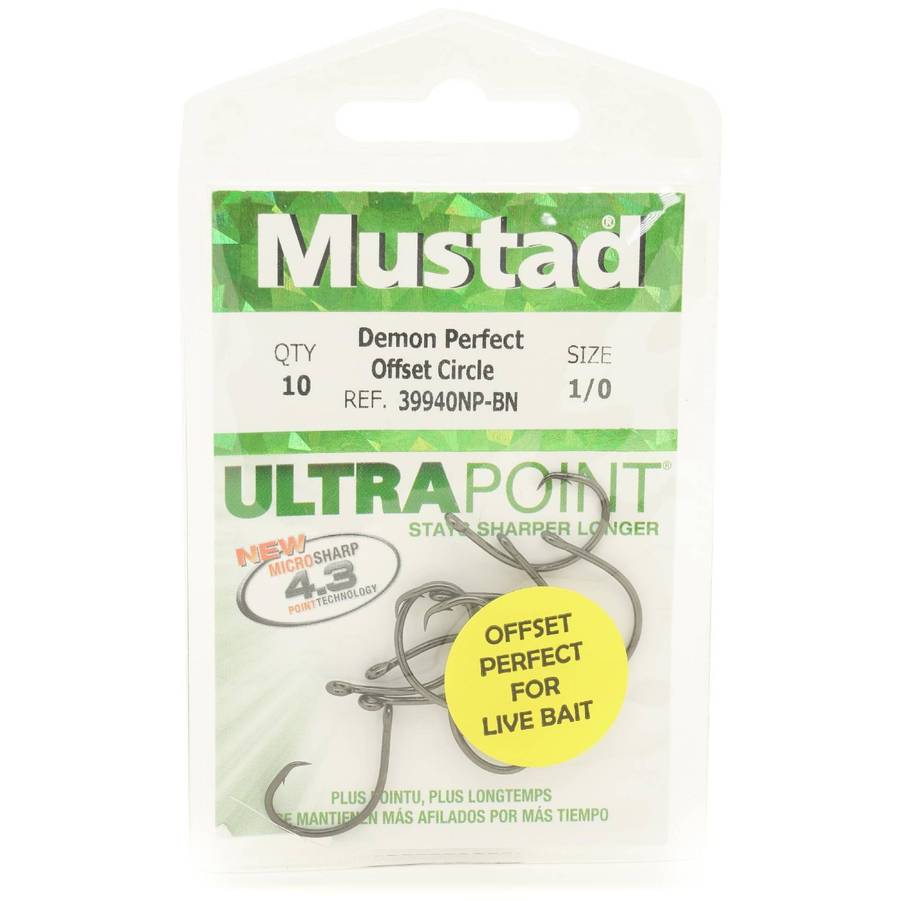 Mustad Demon Offset Circle 39940NP-BN
