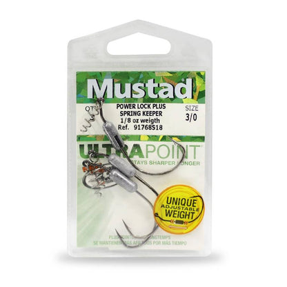 Mustad Power Lock Plus Spring Keeper 1/8oz Weight 91768S18