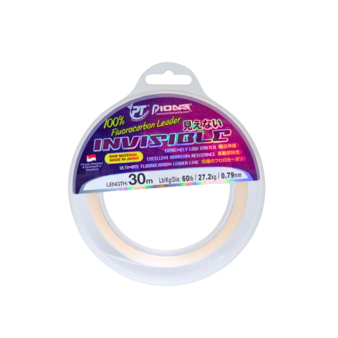 Pioneer Invisible Fluorocarbon Leader 30M Pink