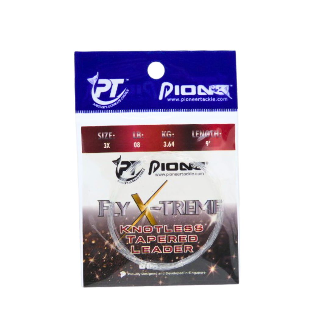 Pioneer Fly X-Treme Knotless Tapered Leader 9ft